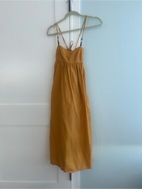 NWT Abercrombie & Fitch Linen Blend Maxi Dress XXSP